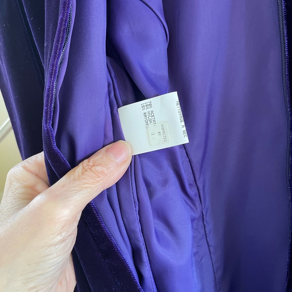 Vintage JESSICA MCCLINTOCK PURPLE DRESS - Picture 16 of 16